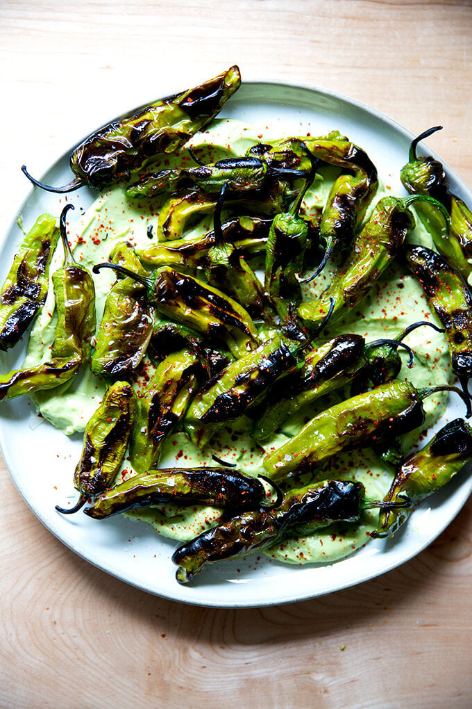 Shishito Peppers: Broiling & Grilling for Perfect Avocado Crema
